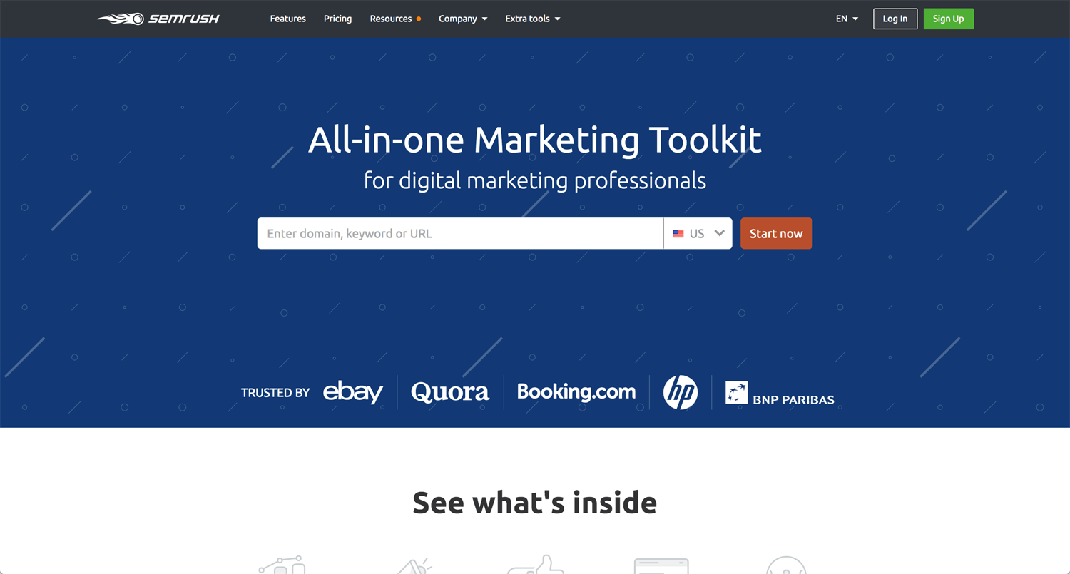 Open Bookmarks Co. Blog SEMrush