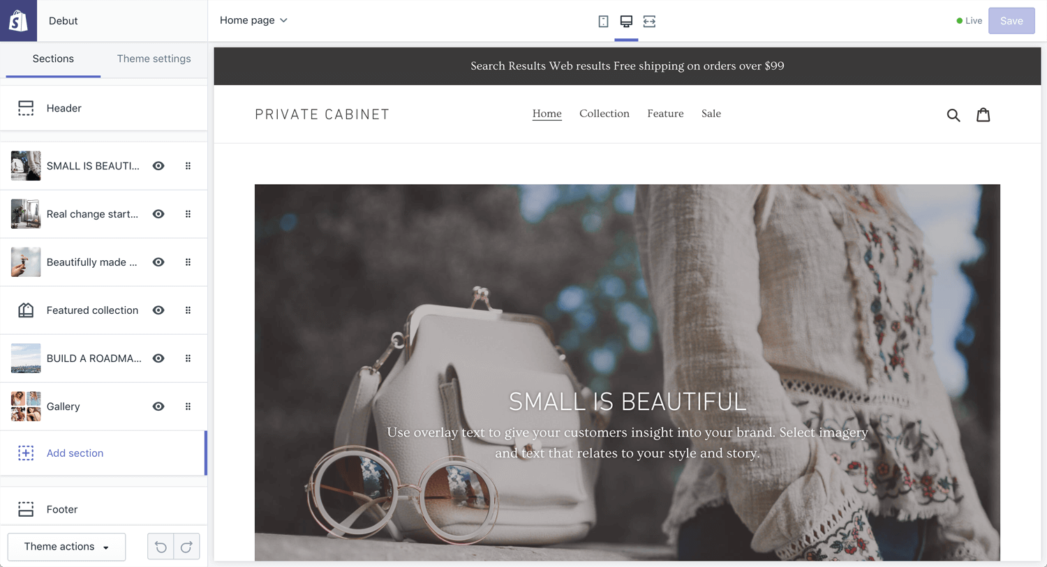 Open Bookmarks Co. Blog Ecommerce Website