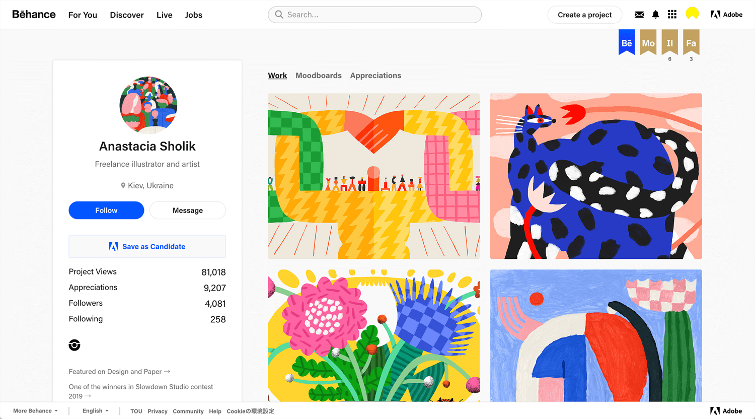 Open Bookmarks Co. Blog Behance Illustrator