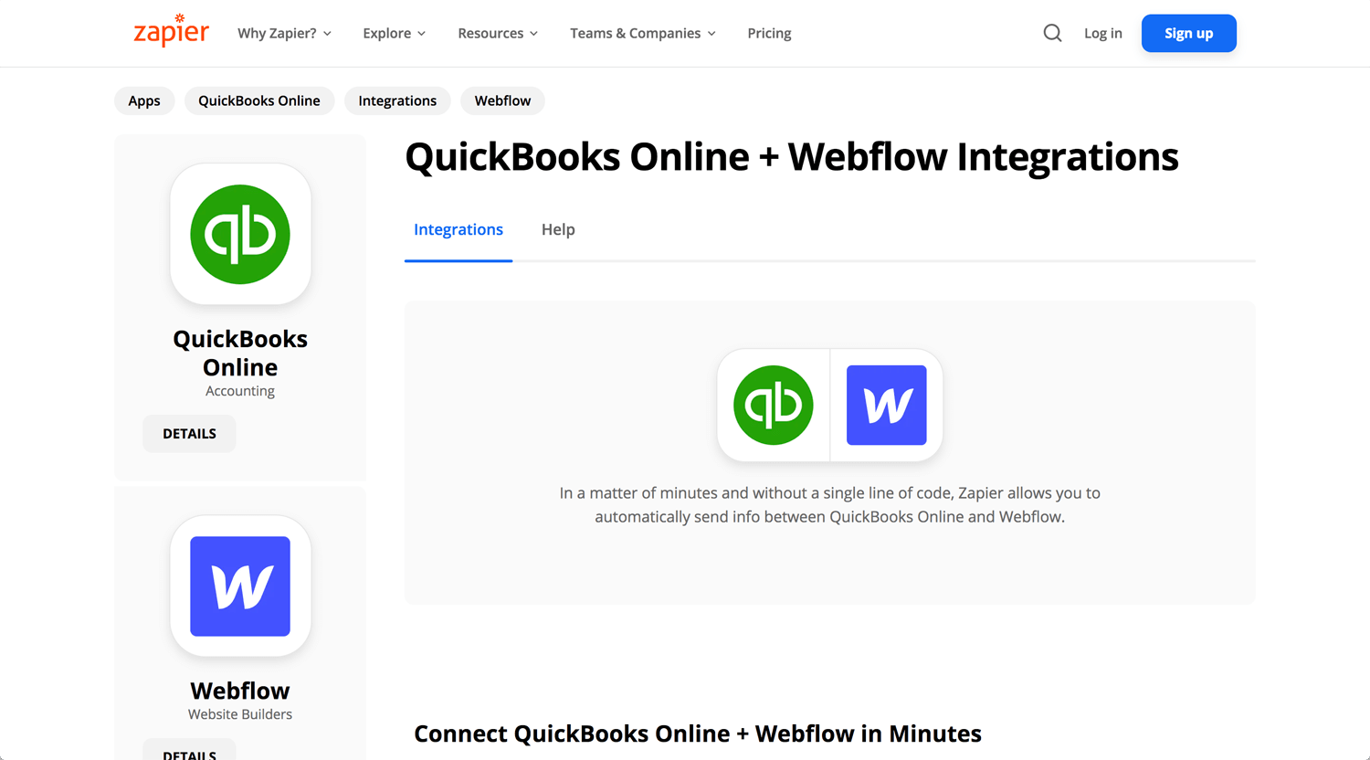 Open Bookmarks Co. Blog Webflow Website