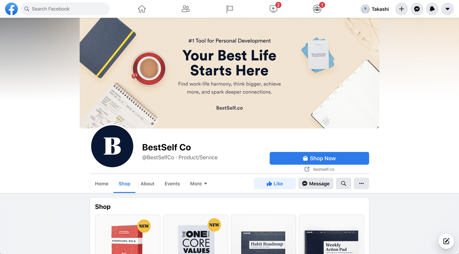 Blog Open Bookmarks Co. Facebook Shops