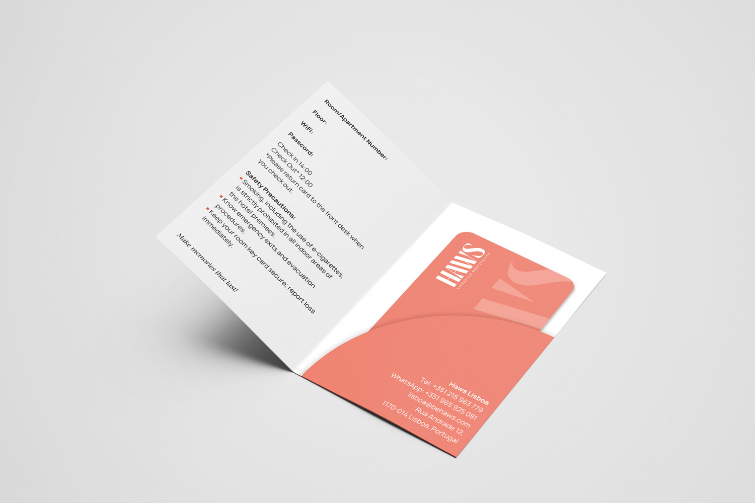 Open Bookmarks Co. Portfolio HAWS Brand Identity