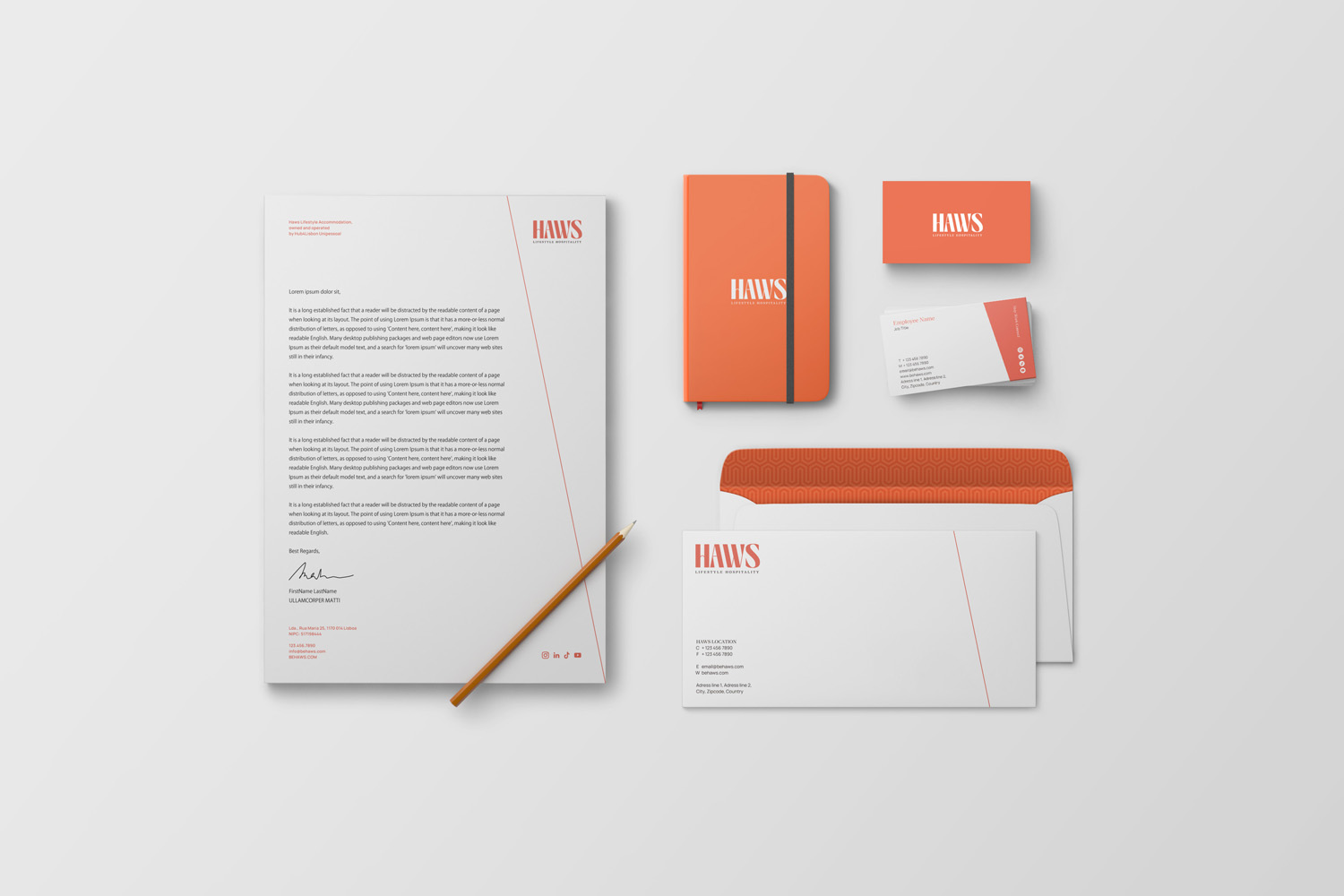 Open Bookmarks Co. Portfolio HAWS Brand Identity