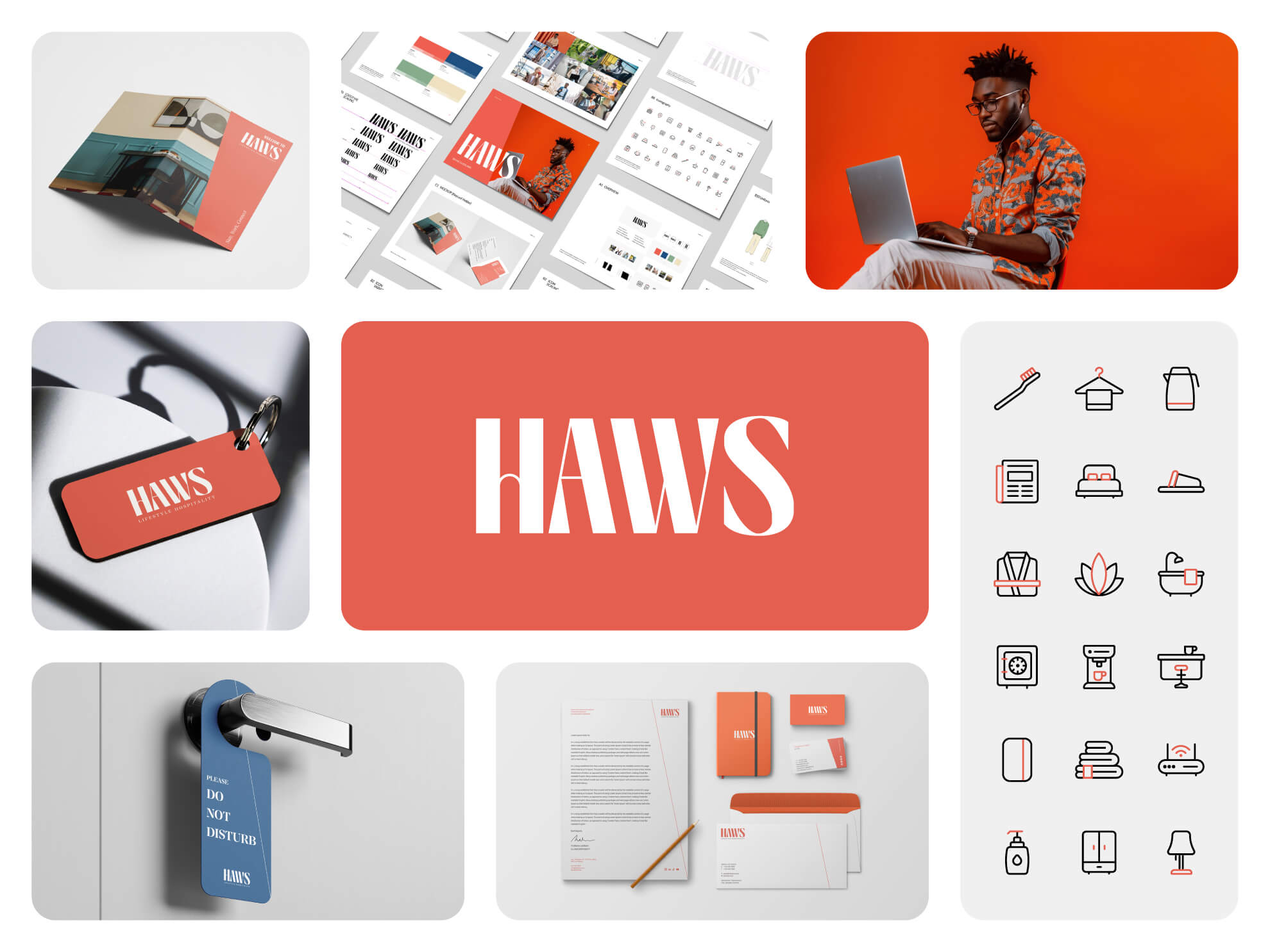 Open Bookmarks Co. Portfolio HAWS Brand Identity