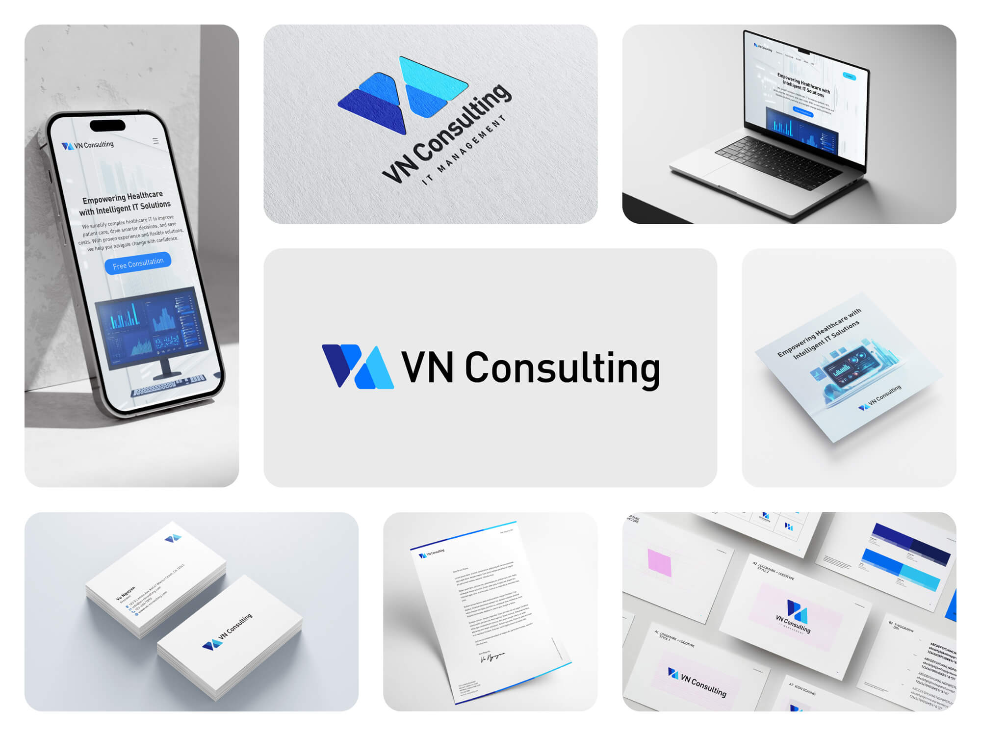 Open Bookmarks Co. Portfolio VN Consulting Brand Identity