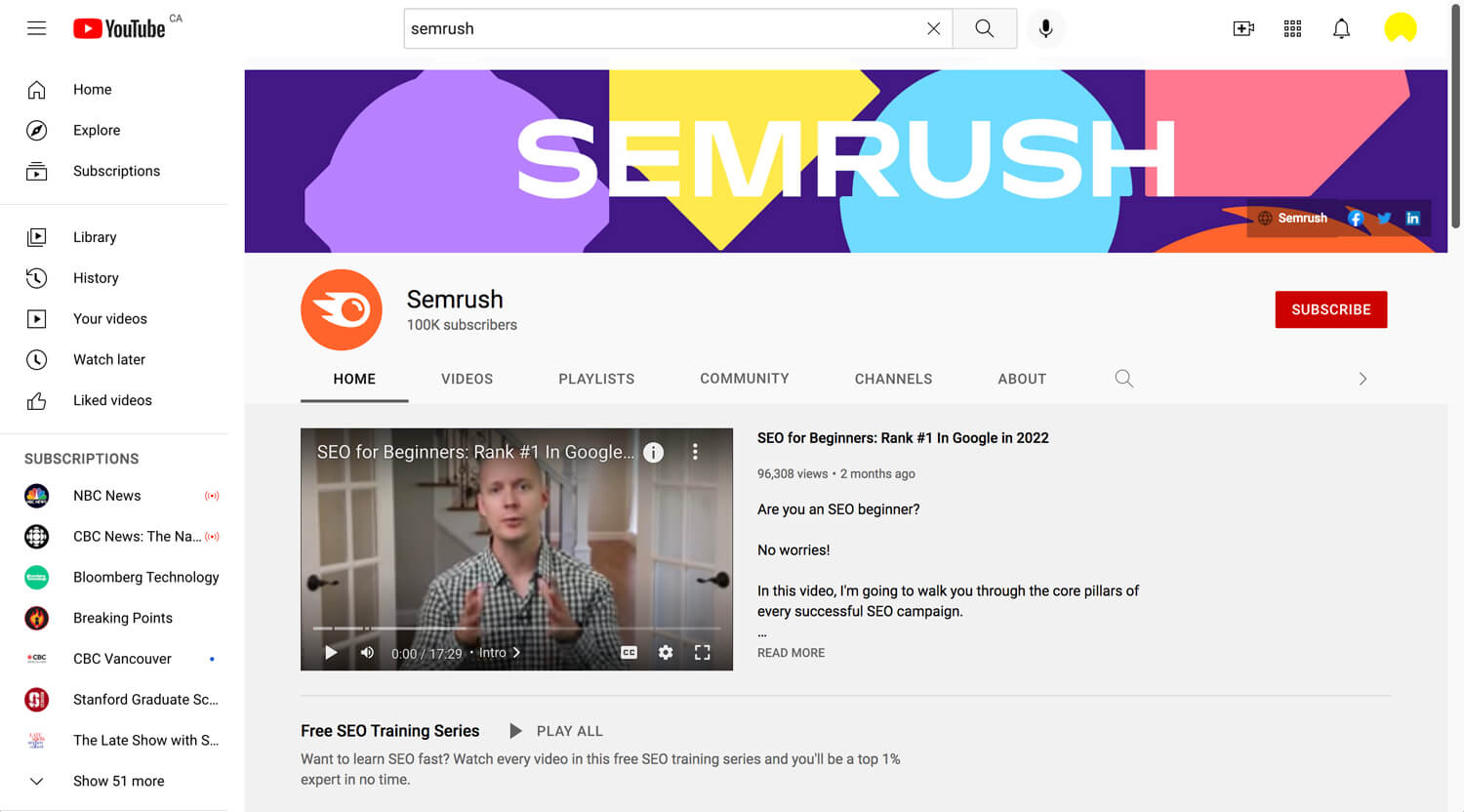 Open Bookmarks Co. Blog SEMrush